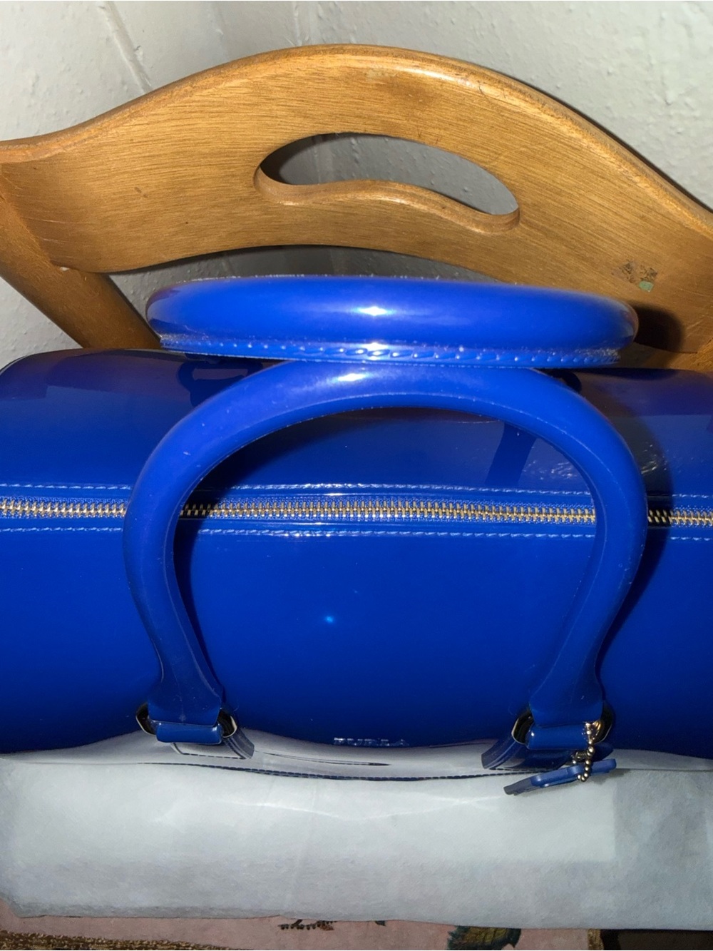 Furla Candy Bag Satchel in Deep Blue - Picture 3 of 12